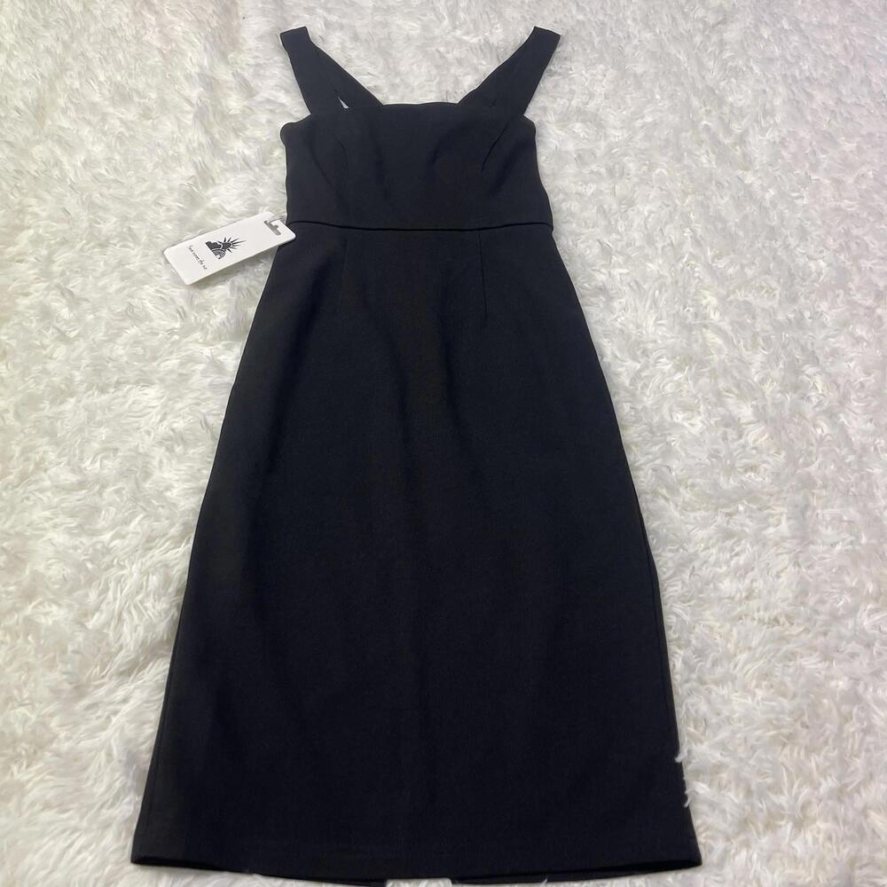 Here Comes the Sun Black Dress S LBD Cocktail Party Evening NEW
